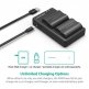 RAVPower 2 х 2100 mAh/Nikon EN-EL 15